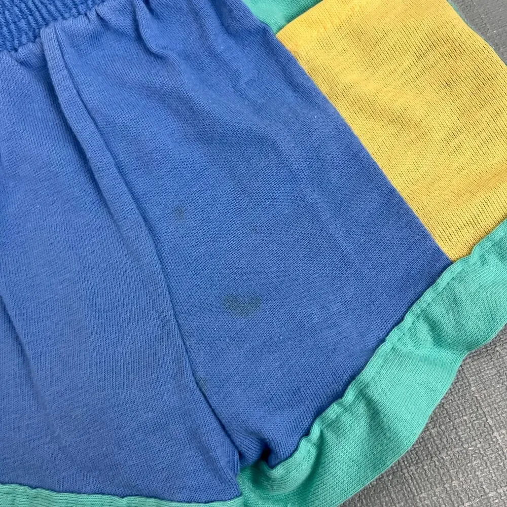 Vintage Carter's Color Block Save Our Seas T-Shirt & Shorts Set 24 Months USA